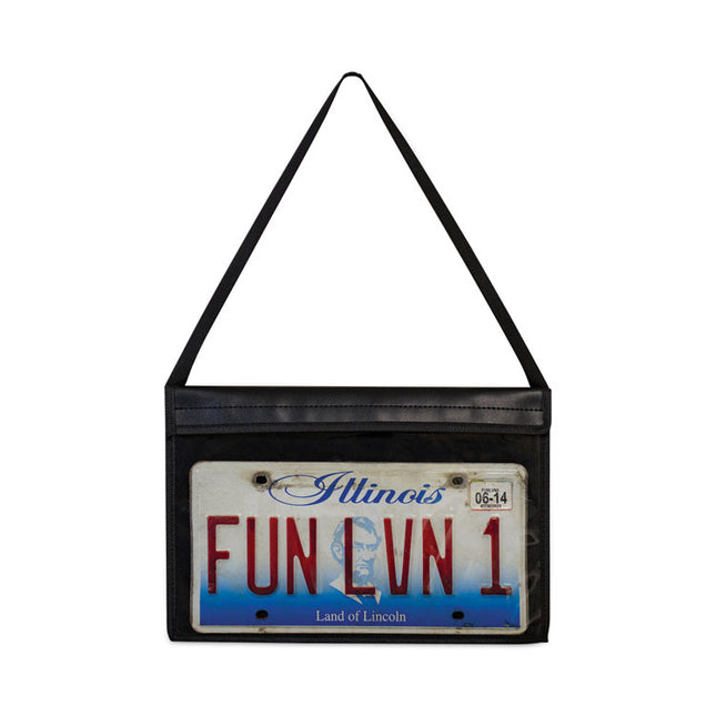 1-Pocket Shop Ticket Holder W/strap And Black Stitching, 75-Sheet, 9 X 12