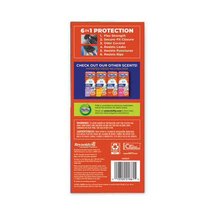 Ultra Strong BlackOut Tall-Kitchen Drawstring Bags, 13 gal, Citrus Twist Scent, 23.75" x 24.88", Black, 80/Box
