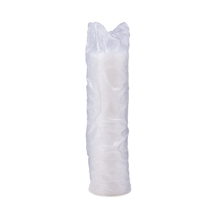 Lift n' Lock Plastic Hot Cup Lids, With Straw Slot, Fits 10 oz to 14 oz Hot Cups, Translucent, 100/Sleeve, 10 Sleeves/Carton