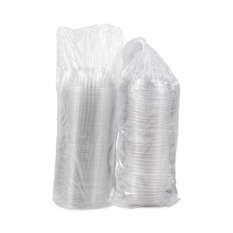 PresentaBowls Bowl/Lid Combo-Paks, 32 oz, Clear, Plastic, 63/Pack, 4 Pack/Carton
