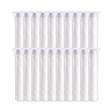 Foam Container, Extra Squat, 8 oz, White, 1,000/Carton