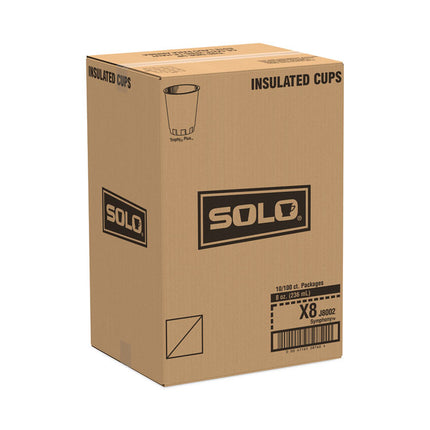 Trophy Plus Dual Temperature Insulated Cups in Symphony Design, 8 oz, Foam, Beige, 1,000/Carton