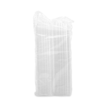 ClearSeal Hinged-Lid Plastic Containers, 13.8 oz, Clear, Plastic, 500/Carton