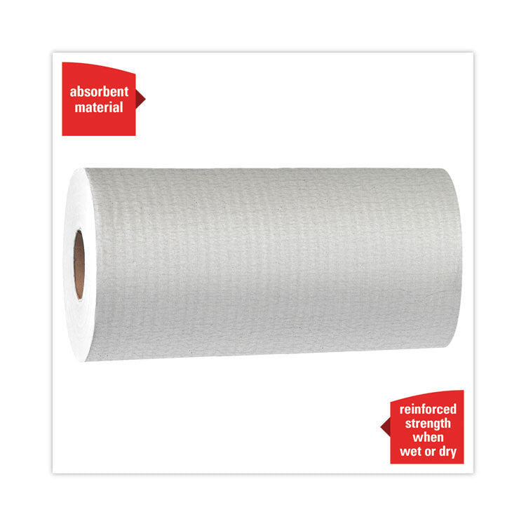 General Clean X60 Cloths, Small Roll, 9.8 x 13.4, White, 130/Roll, 12 Rolls/Carton