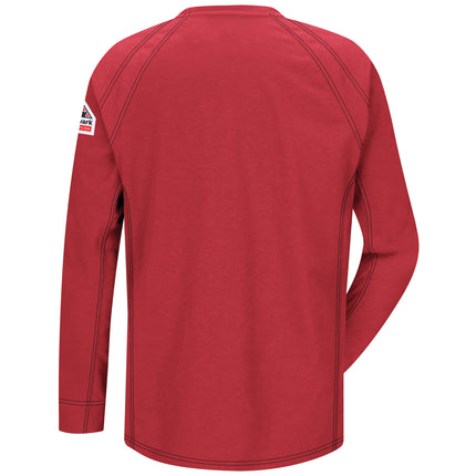Bulwark® iQ Series® Comfort Knit Men's FR Long Sleeve T-Shirt / QT32RD