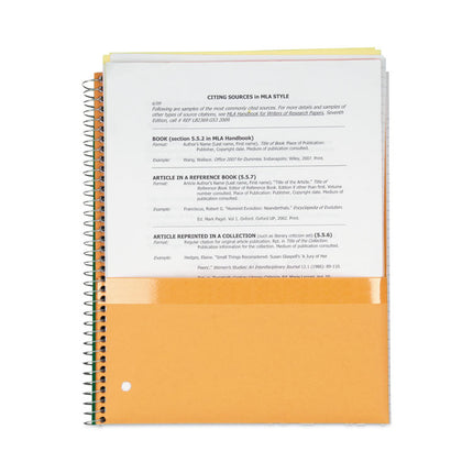 Wirebound Notebook, 1-Subject, Medium/College Rule, Assorted Cover Colors (Set 3), (100) 11 x 8.5 Sheets, 6/Pack