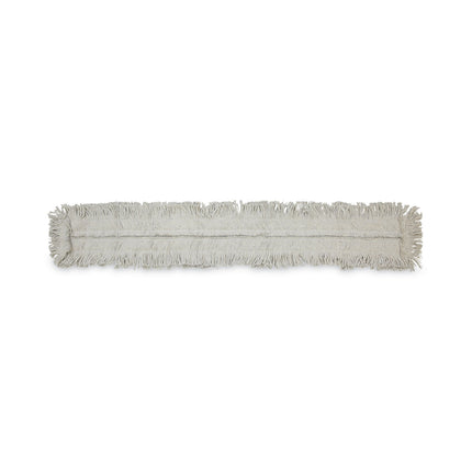 Disposable Dust Mop Head, Cotton, Cut-End, 60w X 5d