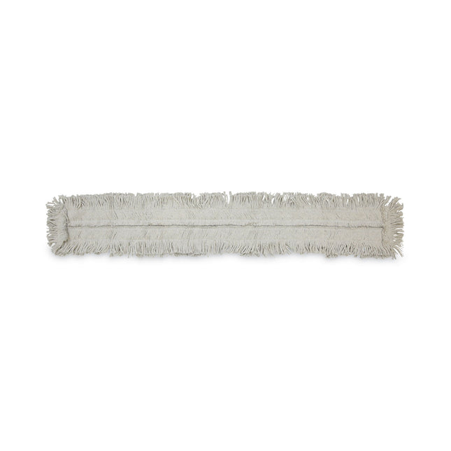 Disposable Dust Mop Head, Cotton, Cut-End, 60w X 5d