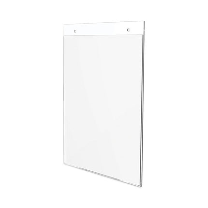Classic Image Wall-Mount Sign Holder, Portrait, 8.5 x 11, Clear