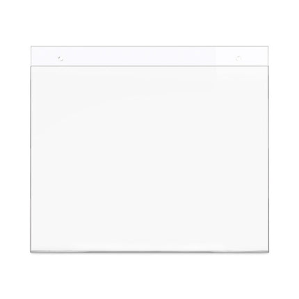 Classic Image Wall-Mount Sign Holder, Landscape, 11 x 8.5, Clear