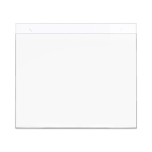 Classic Image Wall-Mount Sign Holder, Landscape, 11 x 8.5, Clear