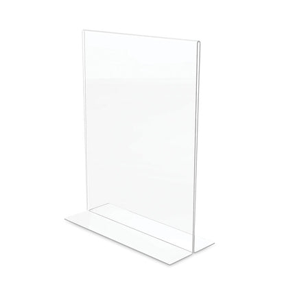Classic Image Double-Sided Sign Holder, 8.5 x 11 Insert, Clear