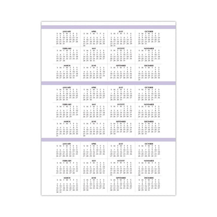 Recycled WildFlower Weekly/Monthly Planner, WildFlower Artwork, 11 x 8.5, Gray/White/Purple Cover, 12-Month (Jan-Dec): 2025