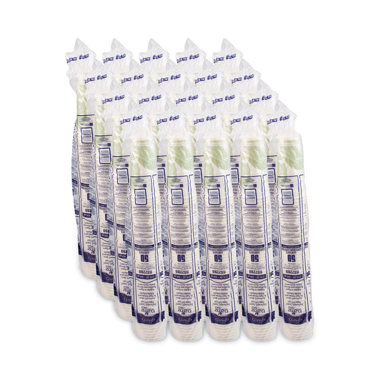 Bare Eco-Forward Paper Cold Cups, 22 oz, Green/White, 50/Sleeve, 20 Sleeves/Carton