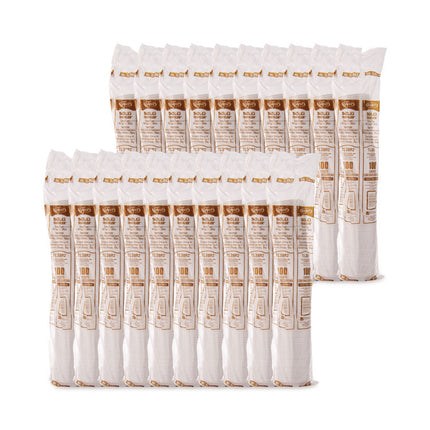 Traveler Dome Hot Cup Lid, Fits 8 oz Hot Cups, Plastic, White, 100/Pack, 10 Packs/Carton