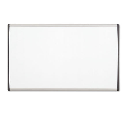 ARC Frame Cubicle Board, Magnetic Dry Erase, 30" x 18", White Surface, Satin Aluminum Frame
