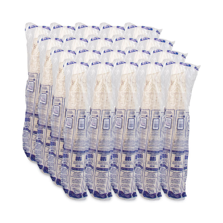 Symphony Treated-Paper Cold Cups, 12 oz, White/Beige/Red, 100/Bag, 20 Bags/Carton