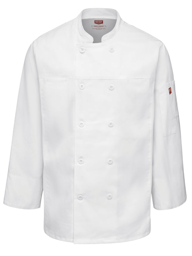 Red Kap® Men's Deluxe Airflow Chef Coat / 054MWH