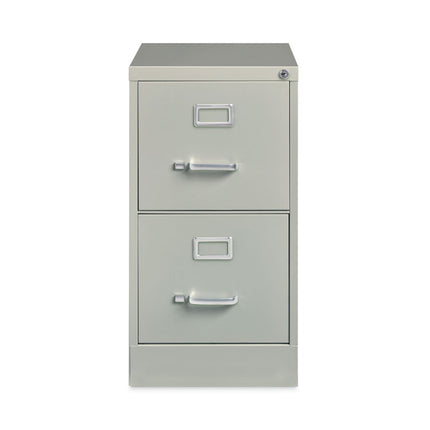 Two-Drawer Economy Vertical File, Letter-Size File Drawers, 15" x 22" x 28.37", Light Gray
