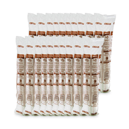 Bare Eco-Forward PLA Paper Hot Cups, 8 oz, White/Green/Orange, 50/Bag, 20 Bags/Carton