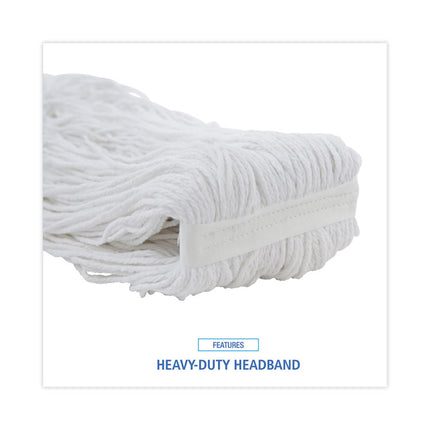 Cut-End Wet Mop Head, Rayon, No. 32, White, 12/carton