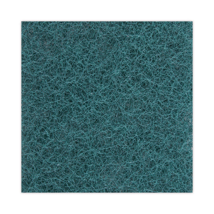 Heavy-Duty Scouring Pad, 6 x 9, Green, 15/Carton