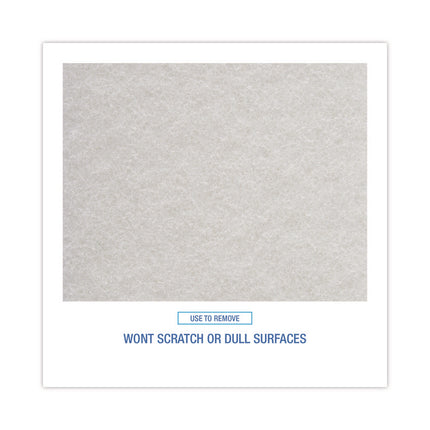 Light-Duty Scouring Pad, 6 x 9, White, 20/Carton