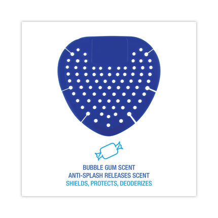 Deodorizing Urinal Screen, Bubblegum Scent, Blue, Dozen