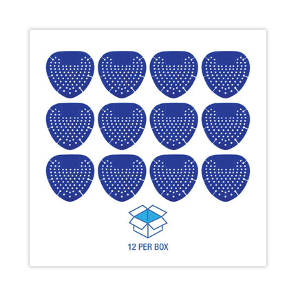 Deodorizing Urinal Screen, Bubblegum Scent, Blue, Dozen