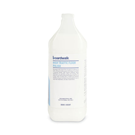 High Traffic Floor Polish, Apply 3 to 5 Coats per Application, Unscented, 1 gal Bottle, 4/Carton