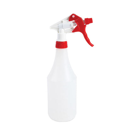 General Purpose Trigger Sprayer, 8" Tube, Fits 16 oz to 24 oz Bottles, Red/White, 24/Carton