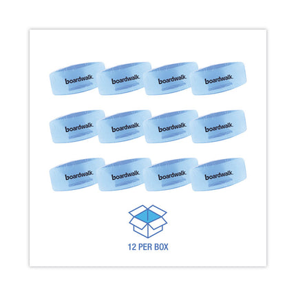 Toilet Bowl Clip, Cotton Blossom Scent, Blue, 12/Box