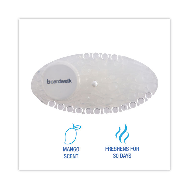 Curve Solid Air Freshener, Mango, Clear, 10/Box