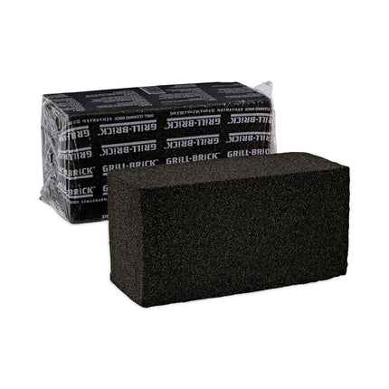 Grill Brick, 8 X 4, Black, 12/carton