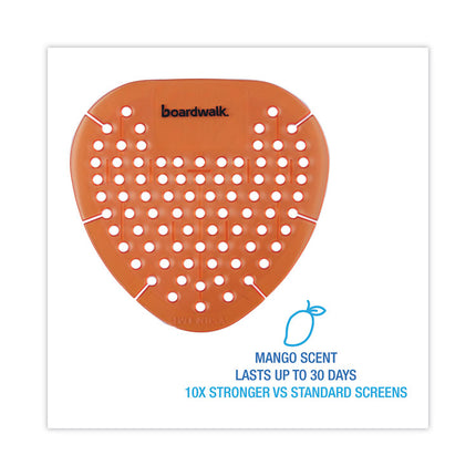 Gem Urinal Deodorizer Screen, Mango Scent, Orange, 12/Box