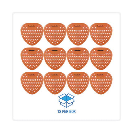 Gem Urinal Deodorizer Screen, Mango Scent, Orange, 12/Box