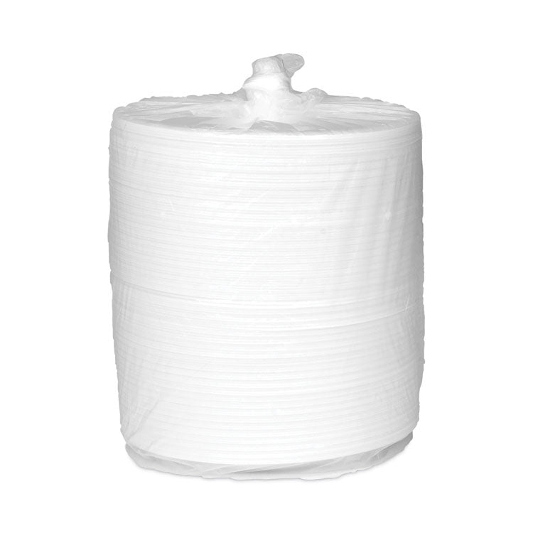 Placesetter Deluxe Laminated Foam Dinnerware, Plate, 10.25" dia, White, 540/Carton