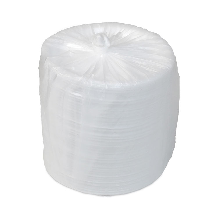 Placesetter Deluxe Laminated Foam Dinnerware, 3-Compartment Plate, 10.25" dia, White, 540/Carton