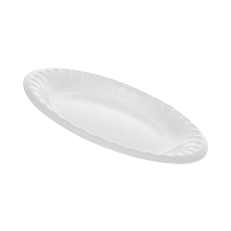 Placesetter Deluxe Laminated Foam Dinnerware, Plate, 6" dia, White, 1,000/Carton
