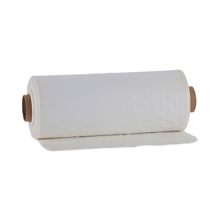 Industrial Can Liner Rolls, 60 gal, 1.8 mil, 21" x 17" x 63", Clear, 75/Carton