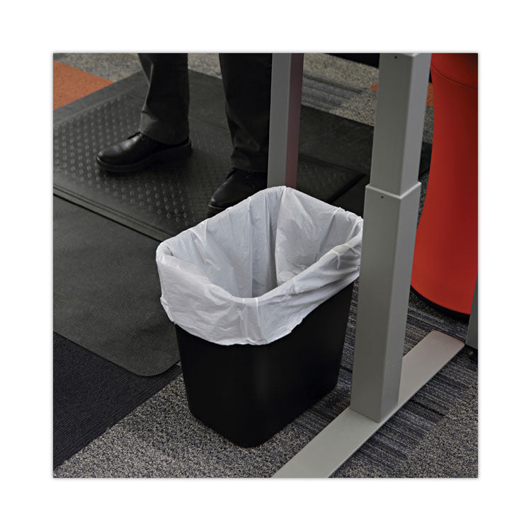 Linear Low Density Industrial Can Liners, 16 gal, 0.5 mil, 24" x 32", White, Flat Pack, 500/Carton