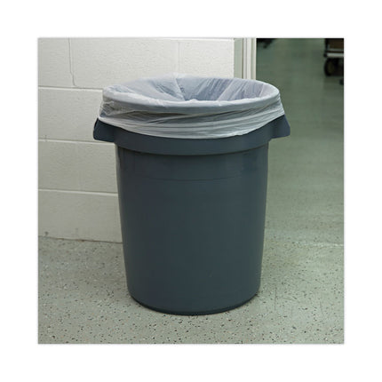 Low-Density Waste Can Liners, 30 gal, 0.5 mil, 30" x 36", White, Perforated Roll, 10 Bags/Roll, 20 Rolls/Carton