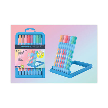 Slider Edge XB Ballpoint Pen, Stick, Extra-Bold 1.4 mm, Assorted Ink and Barrel Colors, 8/Set