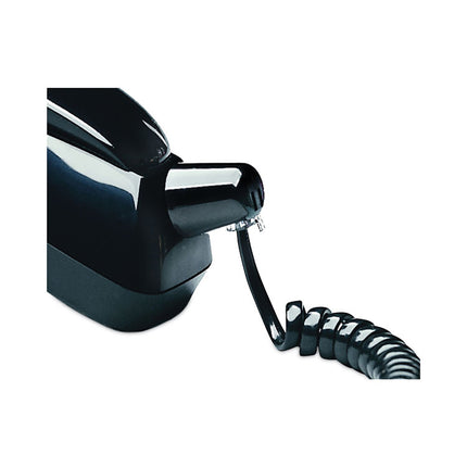 Twisstop Detangler With Coiled, 25-Foot Phone Cord, Black