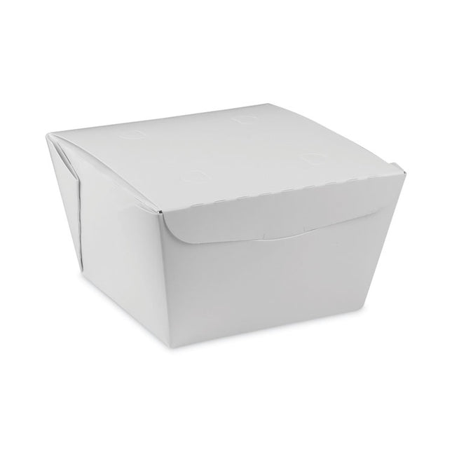 Earthchoice Onebox Paper Box, 37 Oz, 4.5 X 4.5 X 2.5, White, 312/carton
