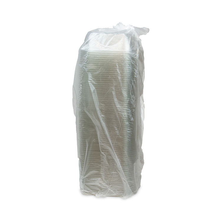 EarthChoice Square Recycled Bowl, 32 oz, 7 x 7 x 2, Clear, Plastic, 300/Carton