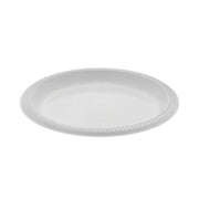 Meadoware Impact Plastic Dinnerware, Plate, 8.88" dia, White, 400/Carton