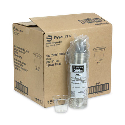 Earthchoice Recycled Clear Plastic Cold Cups, 9 Oz, Clear, 975/carton