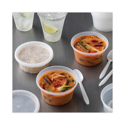 Fieldware Cutlery, Mediumweight Spoon, Plastic, White, 1,000/Carton