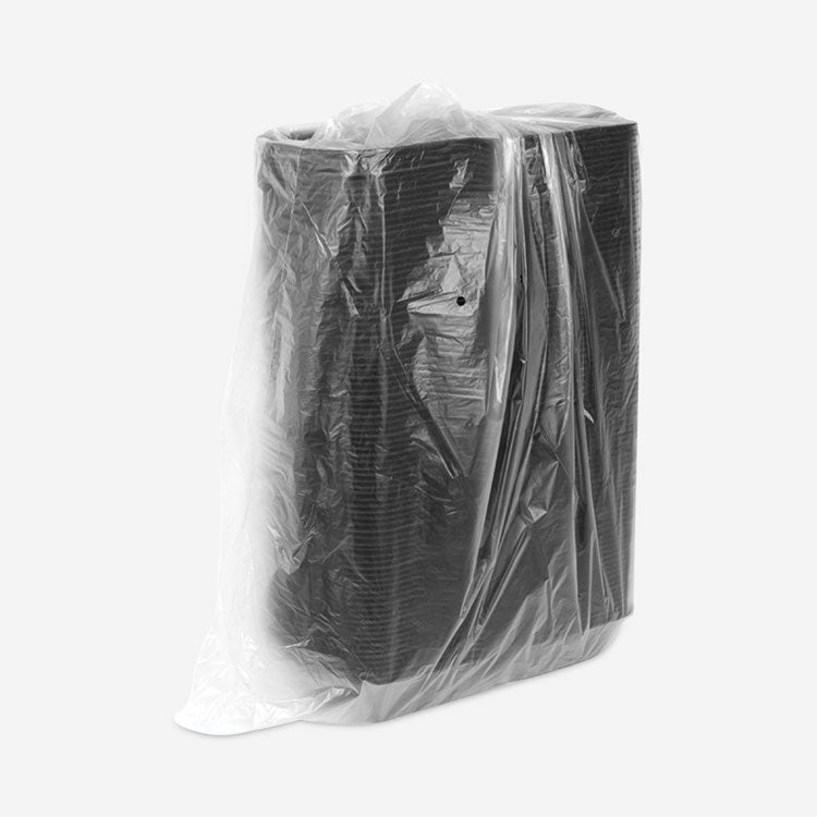 SmartLock Foam Hinged Lid Container, Sandwich, 5.75 x 5.75 x 3.25, Black, 504/Carton